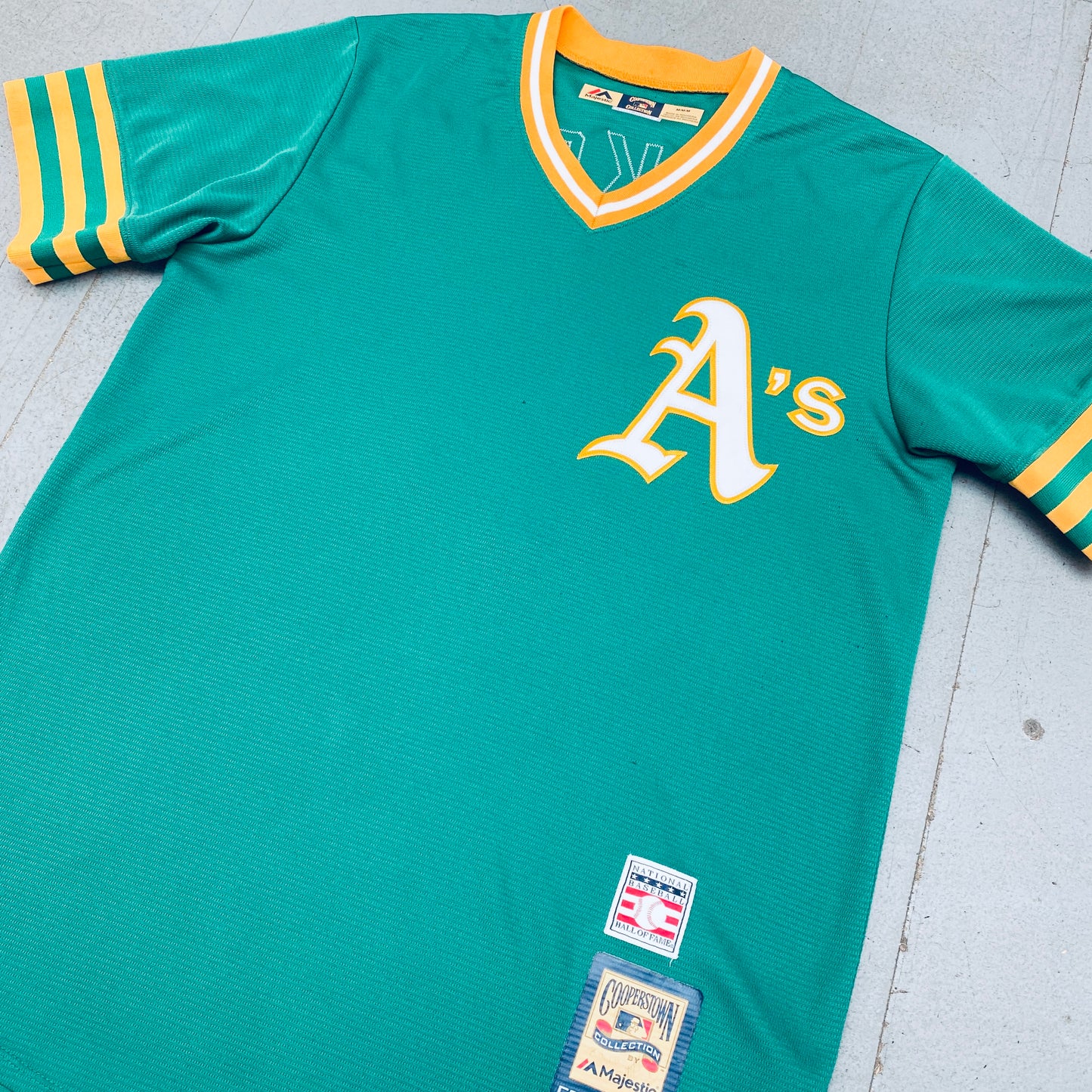 Oakland Athletics: Reggie Jackson 1973 Throwback Stitched Majestic Jersey (M)