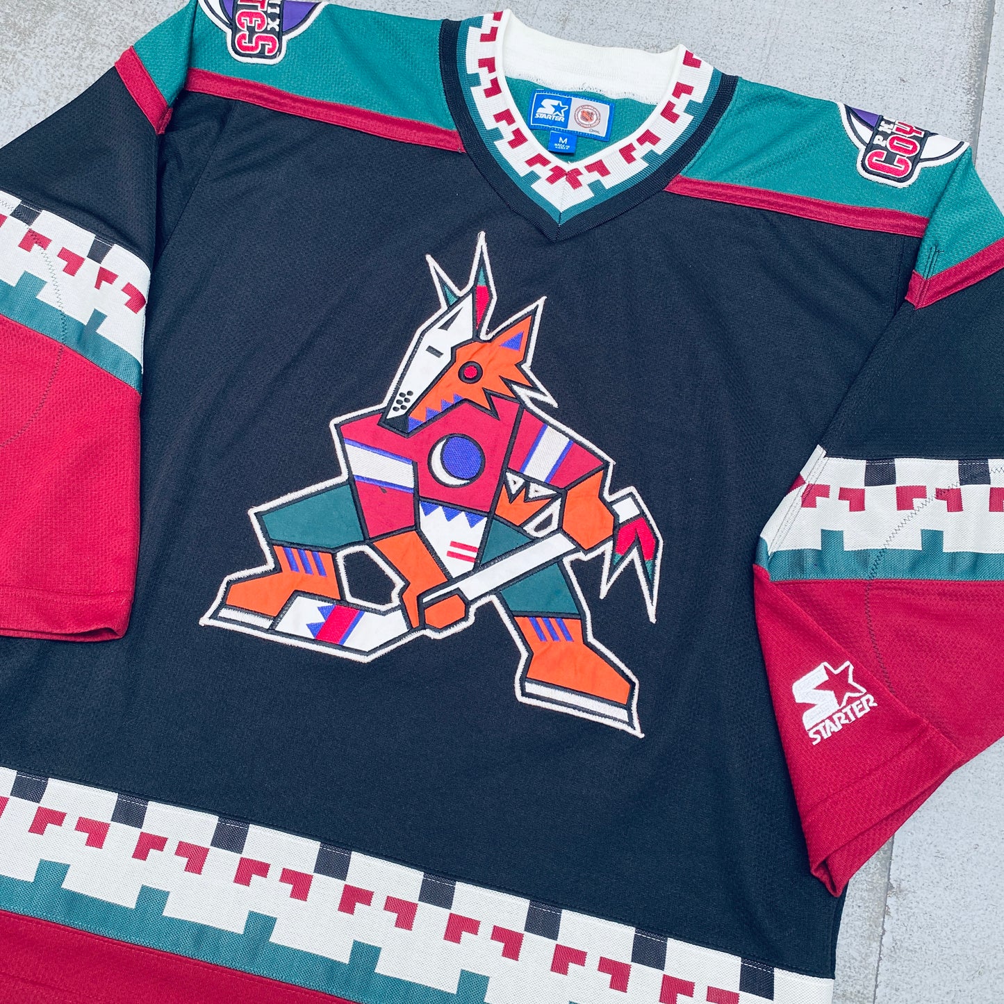 Phoenix Coyotes: 1997 Starter "Kachina" Jersey (M)