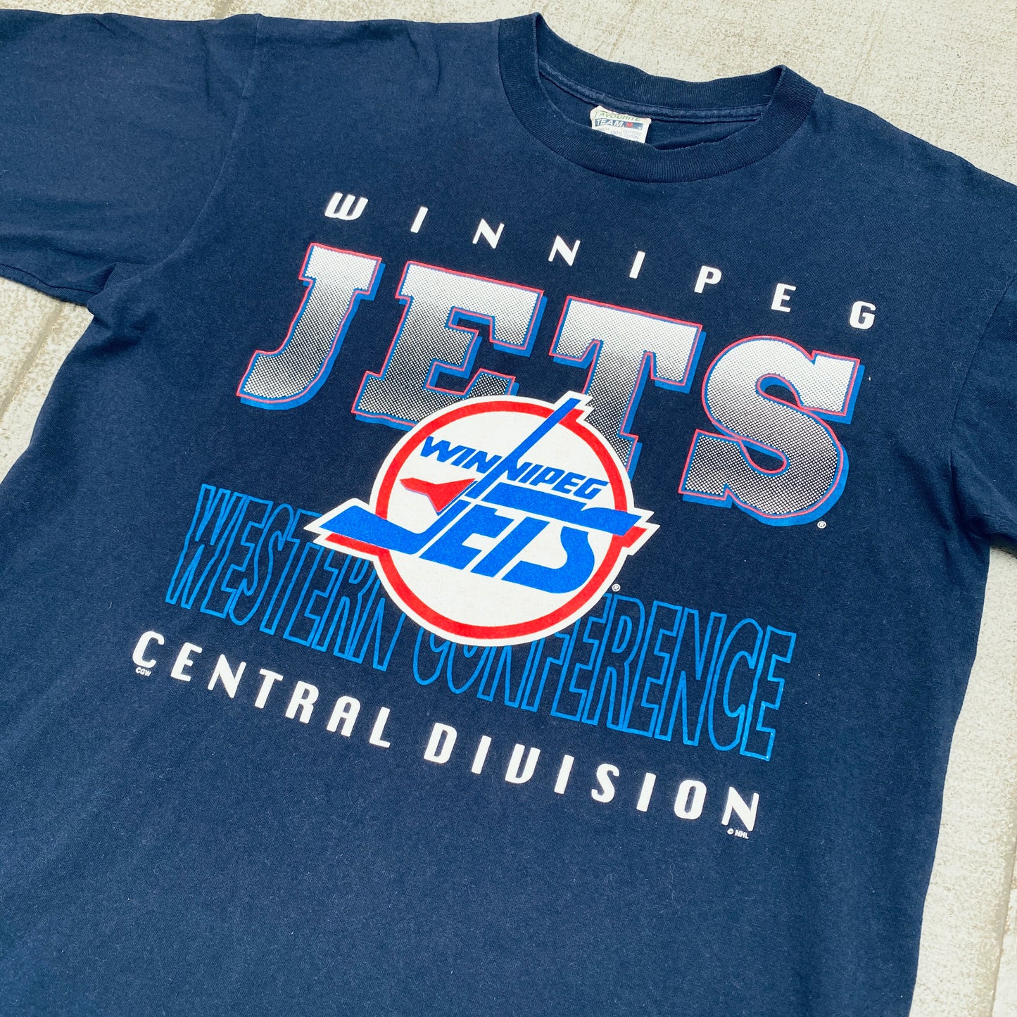 Winnipeg Jets: 1990's Graphic Spellout Tee (L)