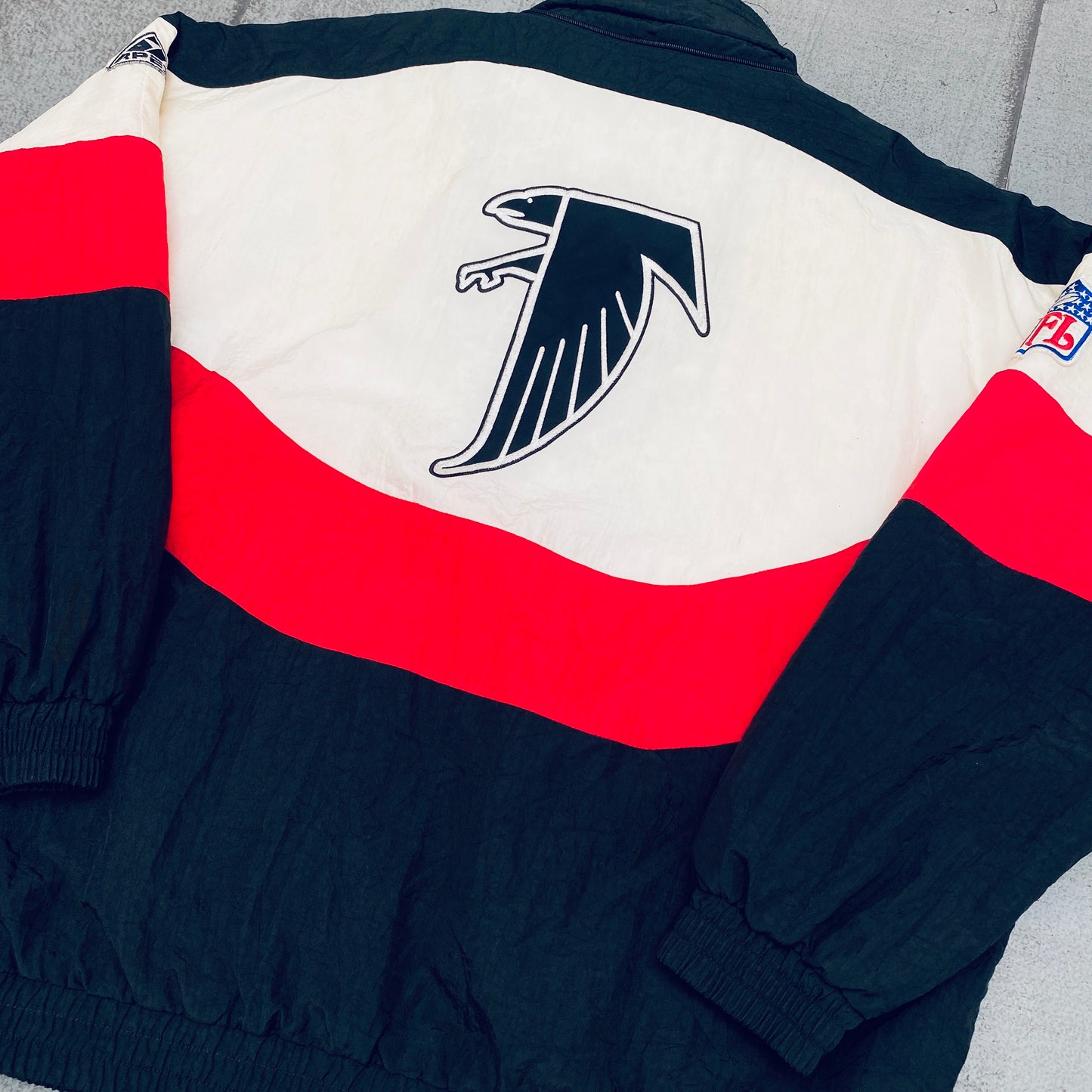 Atlanta Falcons: 1990's Apex One Wave Fullzip Proline Jacket (XL)