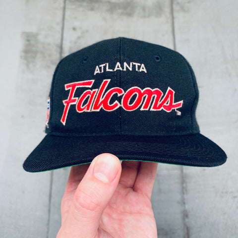 Atlanta Falcons: 1990's Sports Specialties Double Line Script Spellout Snapbck