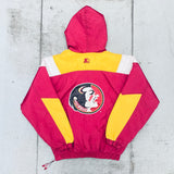 Florida State Seminoles: 1990's 1/4 Zip Breakaway Starter Jacket (M)