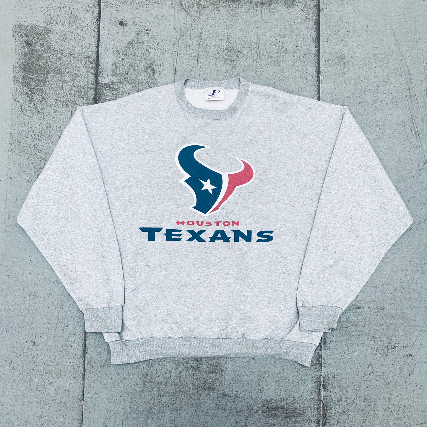 Houston Texans: 1999 Logo Athletic Team Announce Spellout Sweat (XXL)