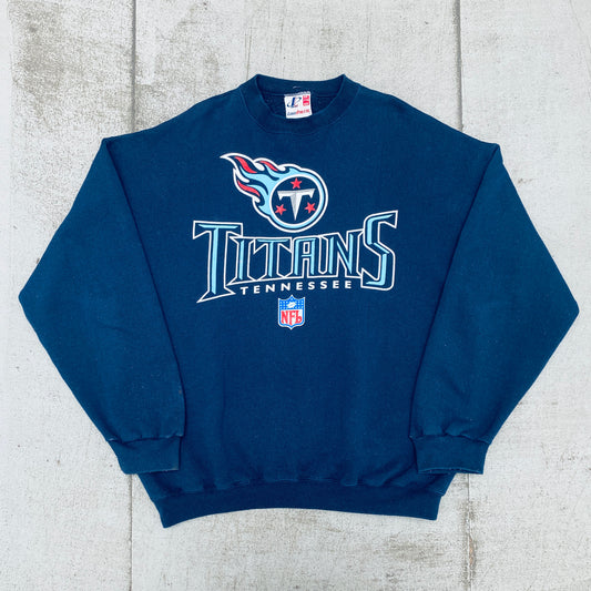 Tennessee Titans: 1999 Logo Athletic Graphic Spellout Sweat (XXL)