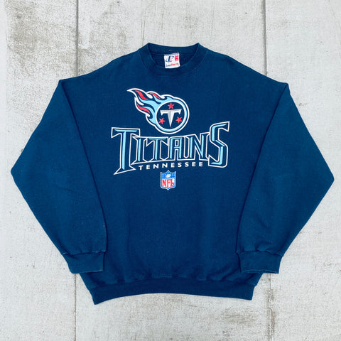 Tennessee Titans: 1999 Logo Athletic Graphic Spellout Sweat (XXL)
