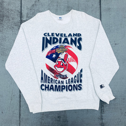 Cleveland Indians: 1995 American League Champions Spellout Starter Sweat (L)