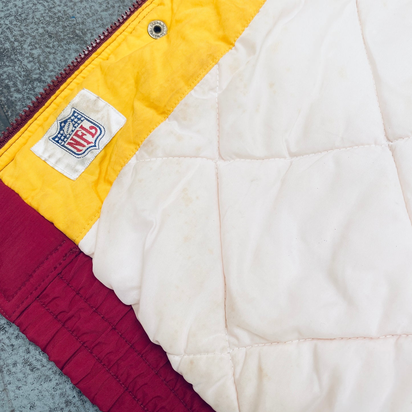 Washington Redskins: 1990's Apex One "Ice Cream Man" Wave Fullzip Proline Jacket (XL)