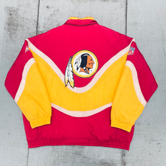 Washington Redskins: 1990's Apex One "Ice Cream Man" Wave Fullzip Proline Jacket (XL)