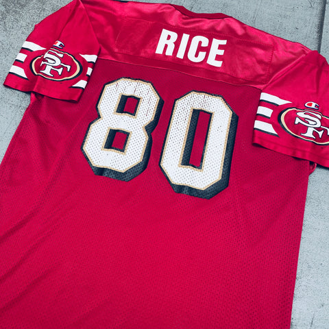 Vintage Jerry Rice San Francisco 49ers Mesh Football Champion 