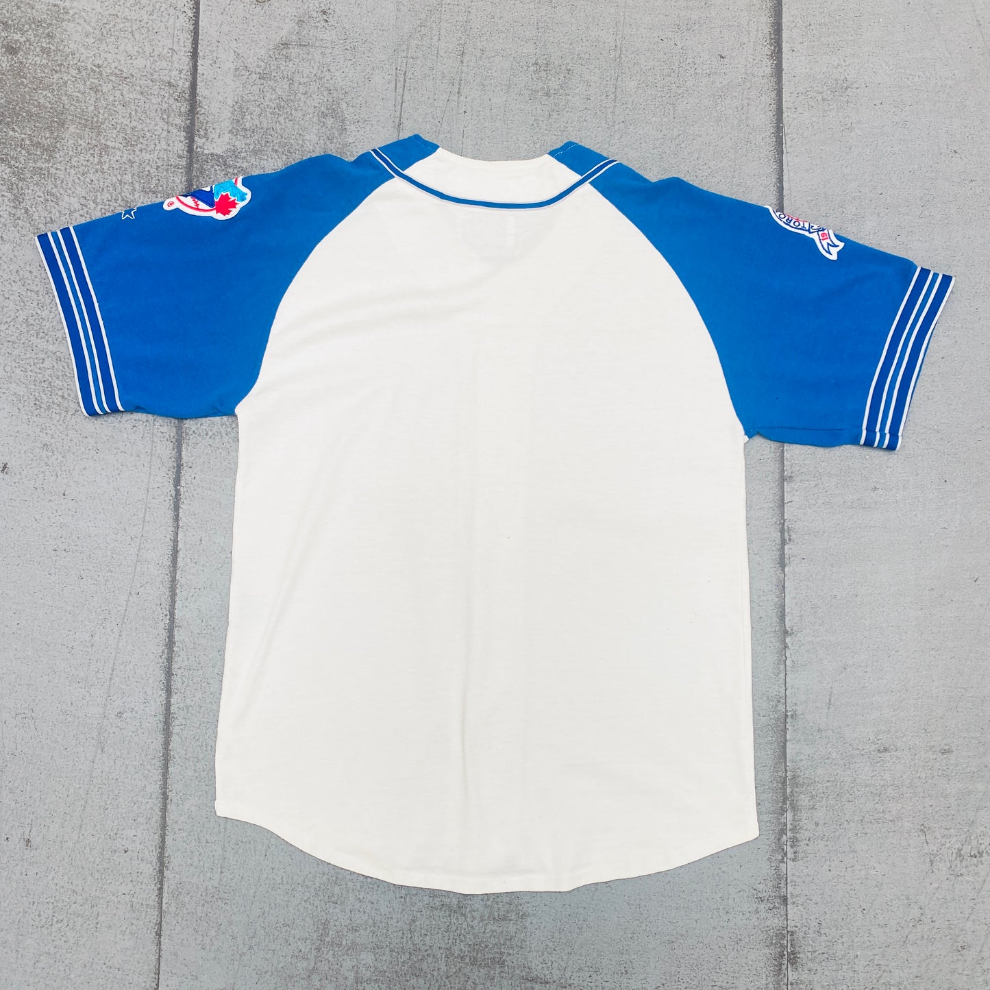 Toronto Blue Jays: 1992 World Series Champions Stitched Script Spellout Starter Baseball Jersey (S/M)