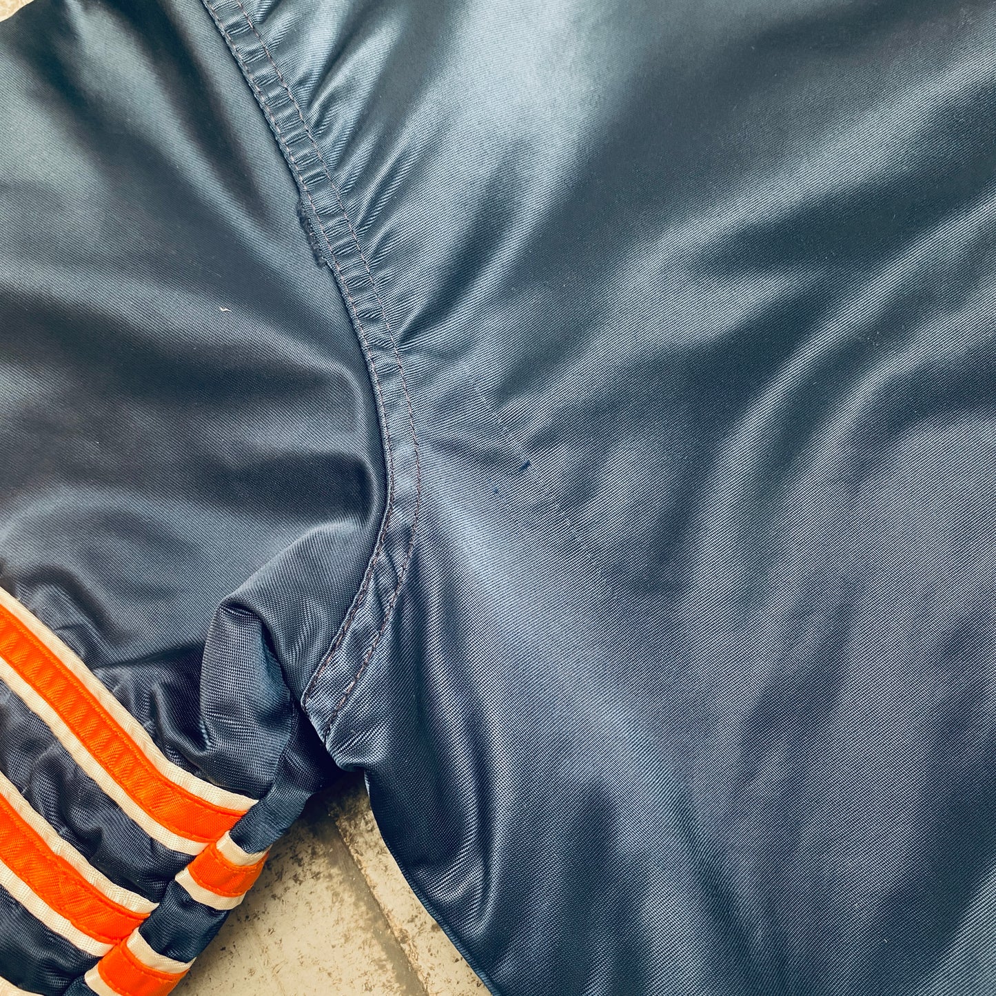 Chicago Bears: 1980's Satin "The Ditka" Starter Bomber Jacket (L)