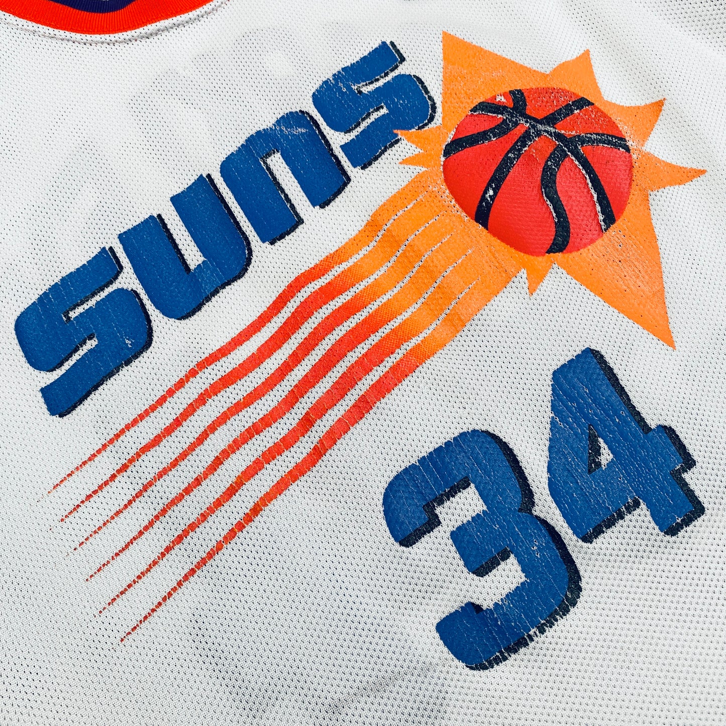 Phoenix Suns: Charles Barkley 1992/93 White Champion Jersey (M/L)