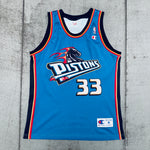 Detroit Pistons: Grant Hill 1998/99 Teal Champion Jersey (M)