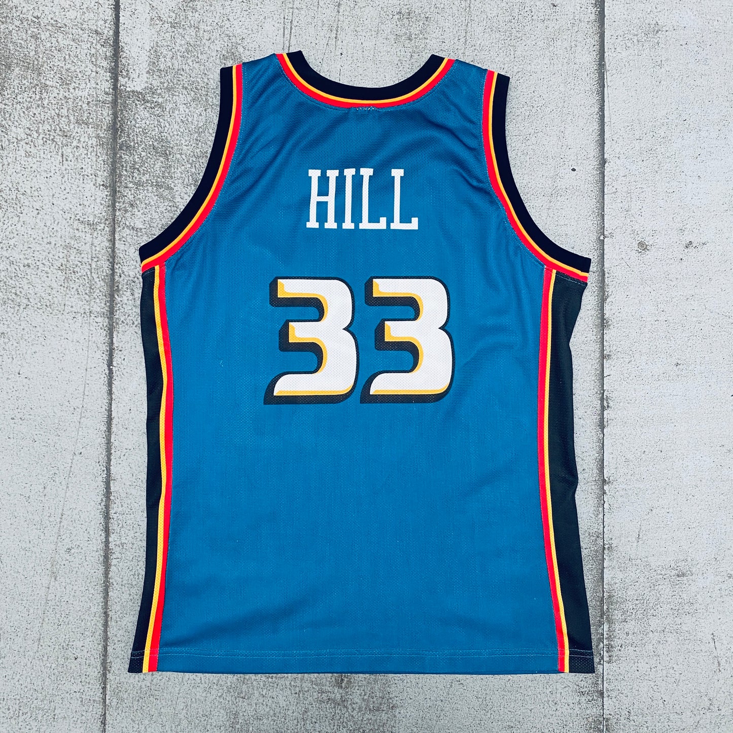 Detroit Pistons: Grant Hill 1998/99 Teal Champion Jersey (M)