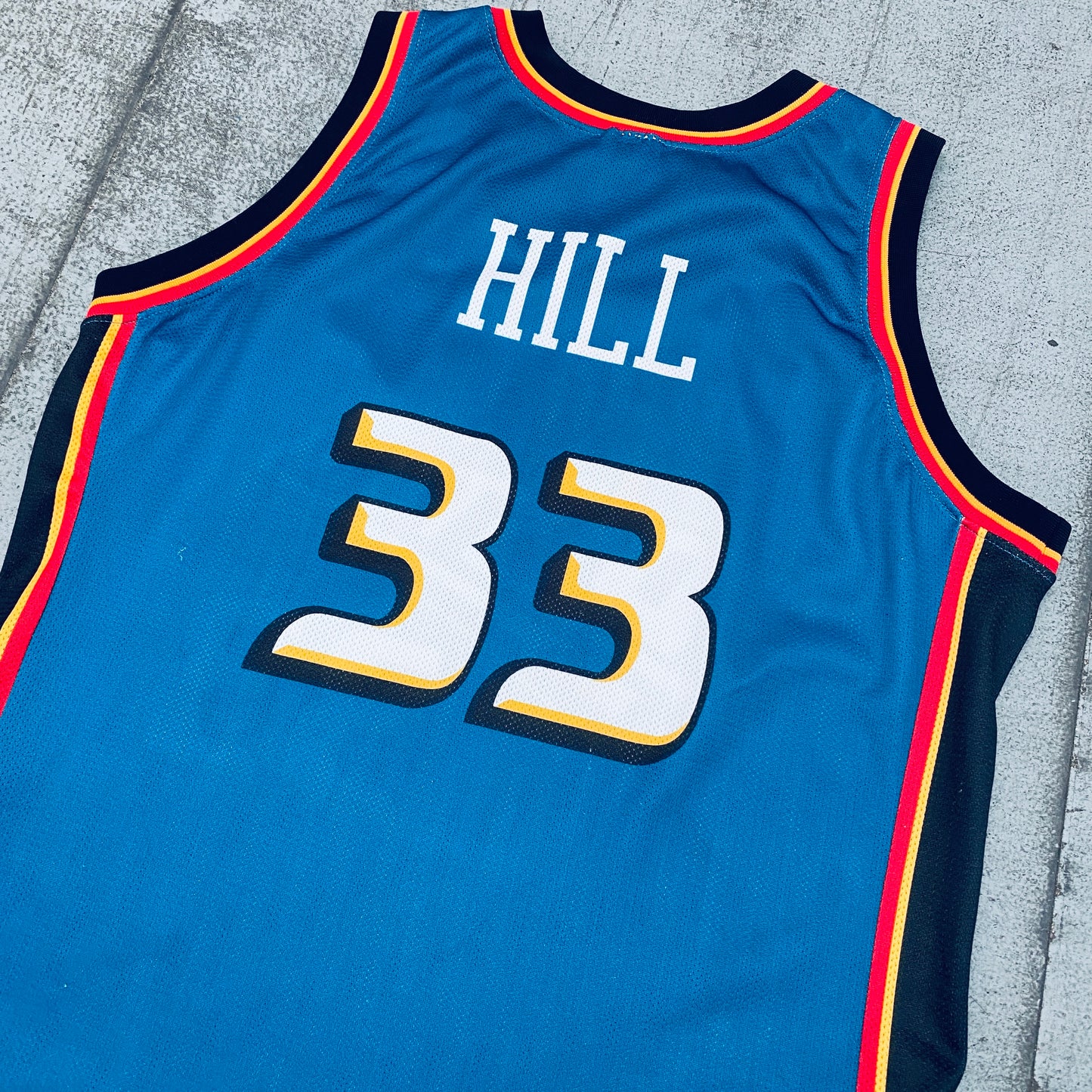 Detroit Pistons: Grant Hill 1998/99 Teal Champion Jersey (M)