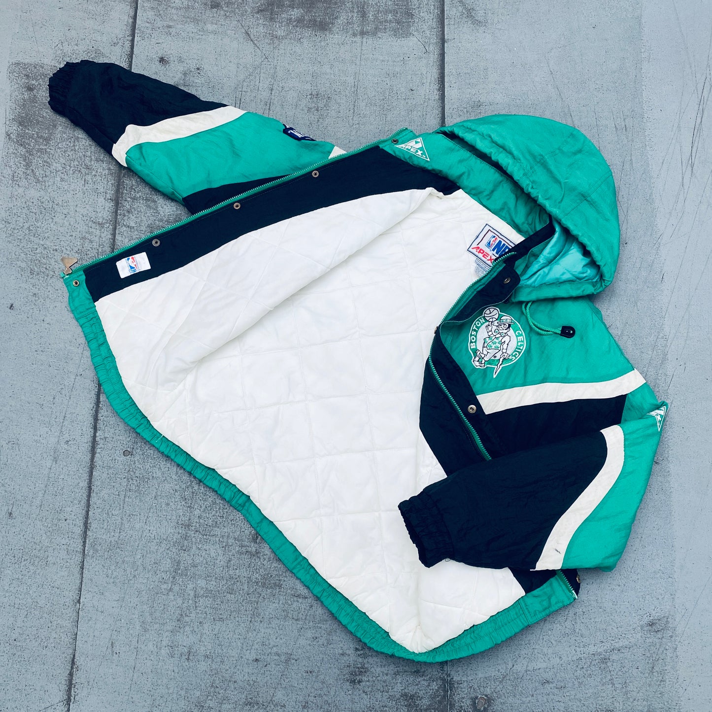 Boston Celtics: 1990's Apex One "Ice Cream Man" Wave Fullzip Jacket (M)