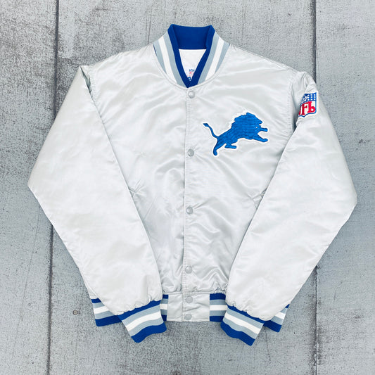 Detroit Lions: 1980's Satin Proline Starter Bomber Jacket (M)