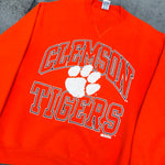 Clemson Tigers: 1990's Russell Athletic Graphic Spellout Sweat (M)