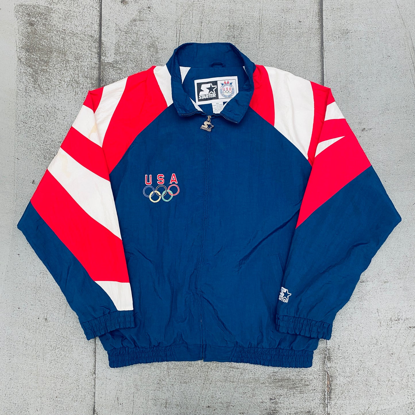 Olympics: Atlanta 1996 Team USA "Screaming Eagle" Fullzip Starter Windbreaker (XXL)