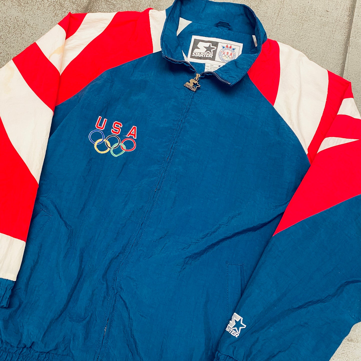 Olympics: Atlanta 1996 Team USA "Screaming Eagle" Fullzip Starter Windbreaker (XXL)