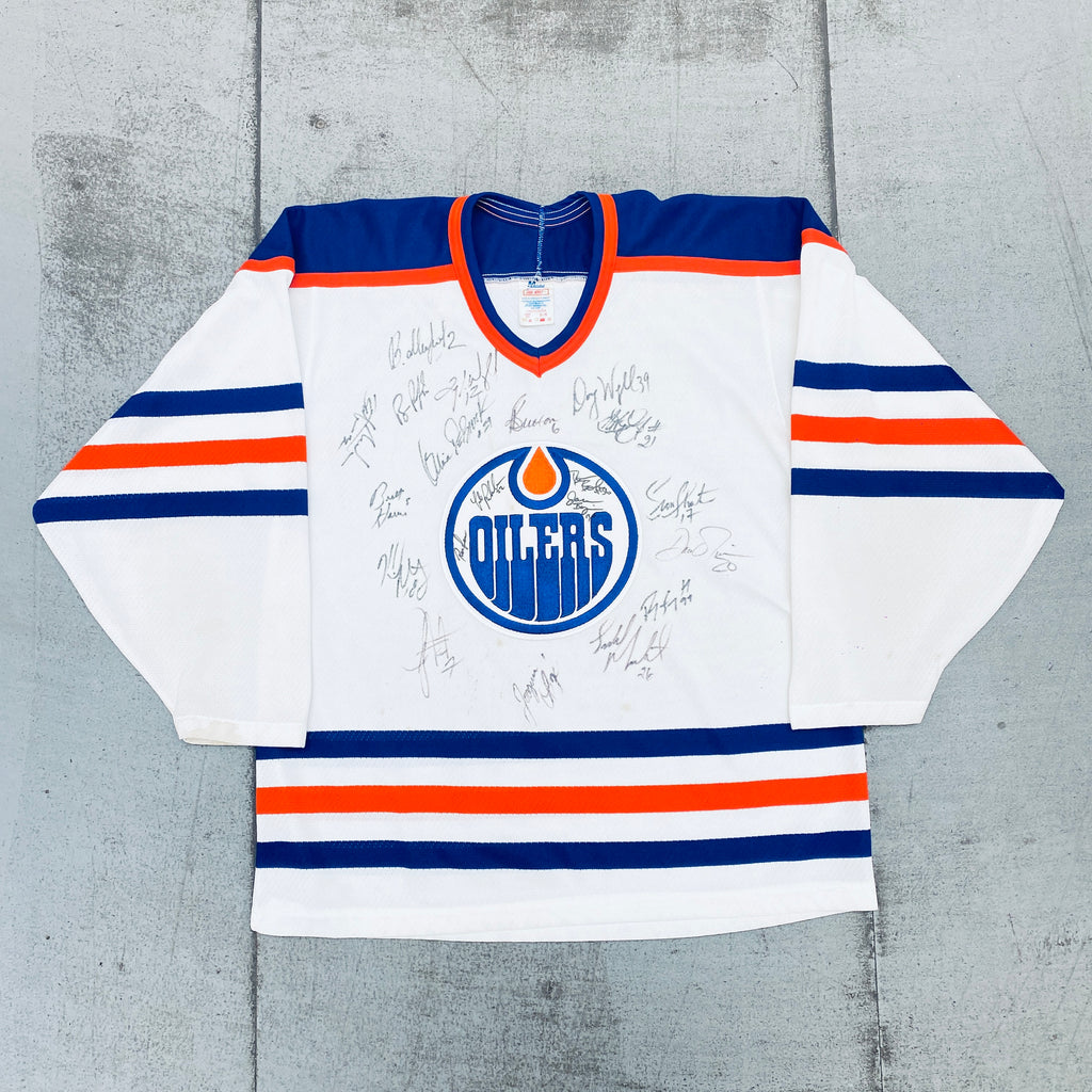 Vintage 1990s Edmonton Oilers NHL CCM Hockey Jersey / -  Sweden