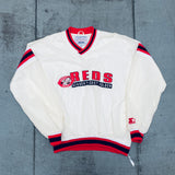 Cincinnati Reds: 1990's Embroidered "Season Ticket Holder" Spellout Starter Dugout Jacket (XL)