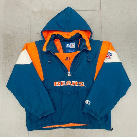 Chicago Bears: 1990's 1/4 Zip Starter Breakaway Jacket (XL)