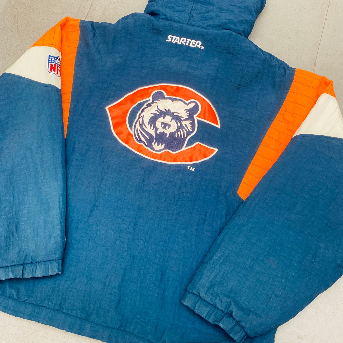 Chicago Bears: 1990's 1/4 Zip Starter Breakaway Jacket (XL)