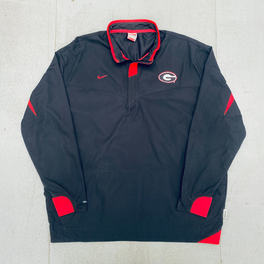 Georgia Bulldogs: 2000's Nike 1/4 Zip Lightweight Sideline Jacket (L/XL)