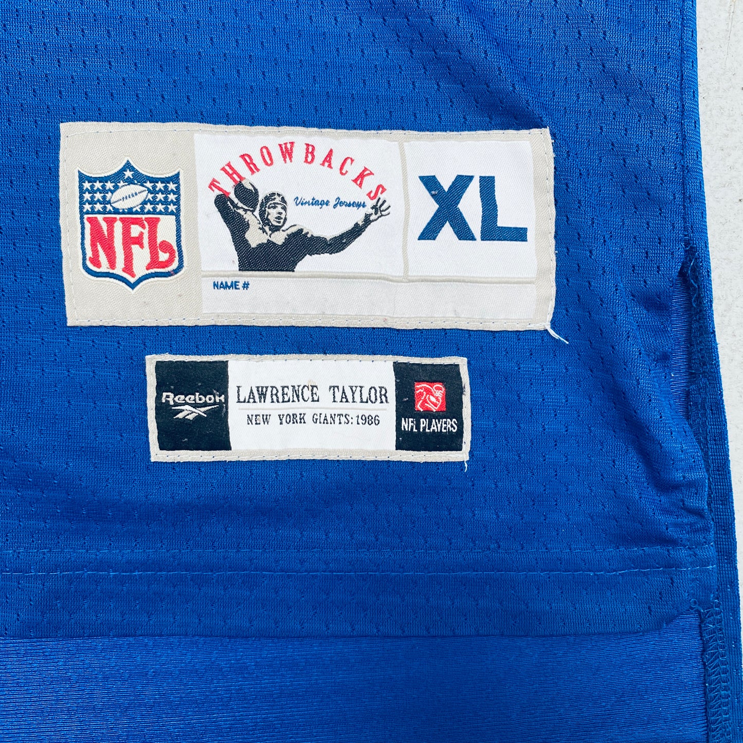 New York Giants: Lawrence Taylor 1986 Throwback Jersey - Stitched (XL)