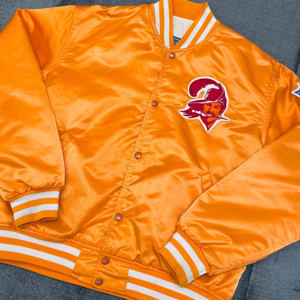 Tampa Bay Buccaneers: 1980's Satin Creamsicle Starter Bomber Jacket (L –  National Vintage League Ltd.