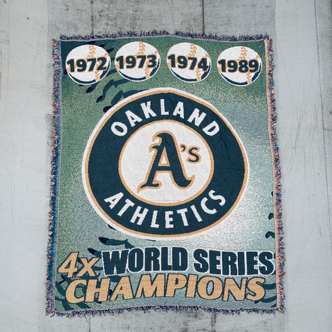 Oakland Athletics: Triple Woven Rug
