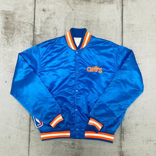 Cleveland Cavaliers: 1980's Satin NBA Authentics Starter Bomber Jacket (XL)