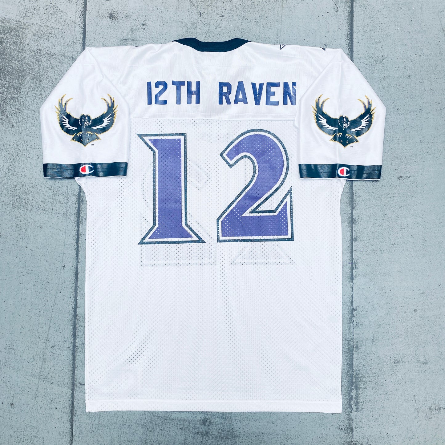 Baltimore Ravens: 1996/97 "12th Raven" Old Logo Champion Jersey (M/L)