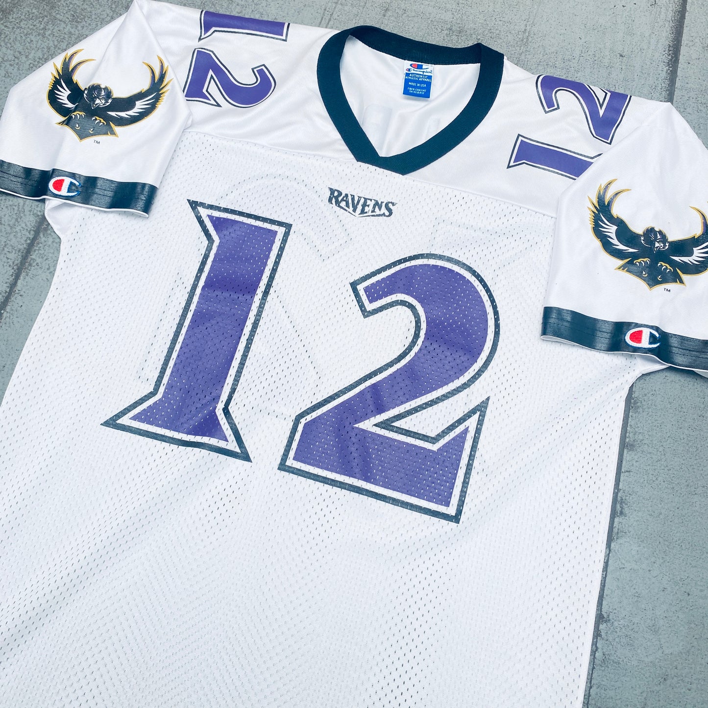 Baltimore Ravens: 1996/97 "12th Raven" Old Logo Champion Jersey (M/L)