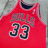 Chicago Bulls: Scottie Pippen 1997/98 Red & Black Reversible Champion Jersey (L)