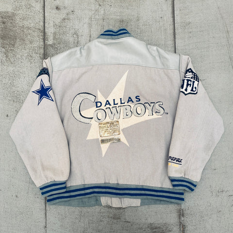 Dallas Cowboys: 1990's Campri Fullzip Varsity Jacket w/ Super Bowl XII Plate (XXL)