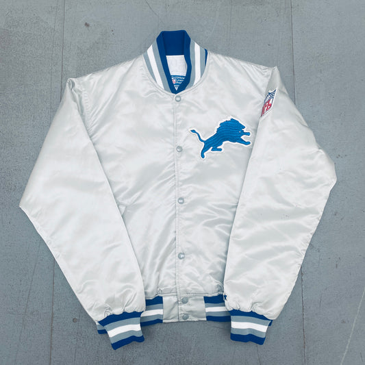 Detroit Lions: 1980's Satin Starter Bomber Jacket (L)