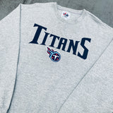 Tennessee Titans: 1999 Majestic Stitched Spellout Sweat (L/XL)