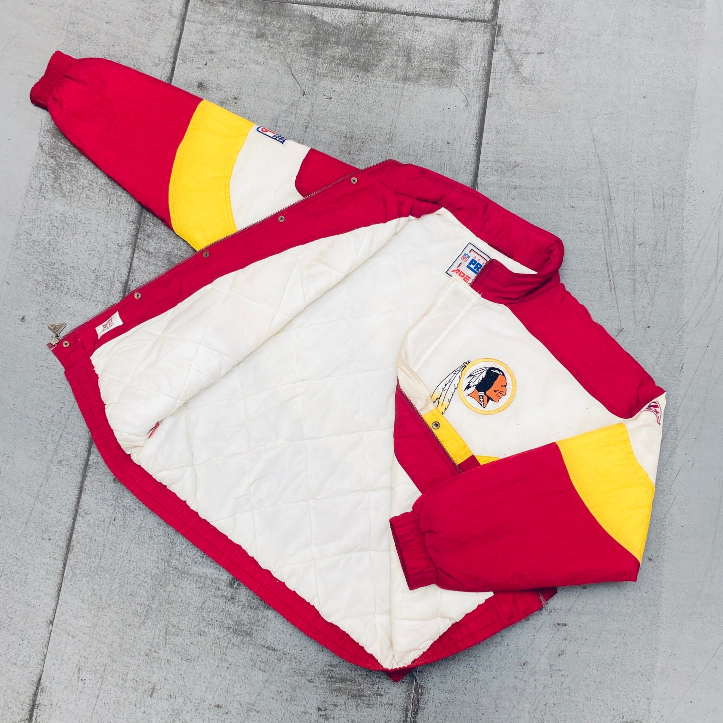 Washington Redskins: 1990's Apex One Wave Fullzip Proline Jacket (L)