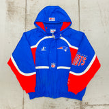 New England Patriots: 1990's Logo Athletic Wave Fullzip Proline Jacket (XL)