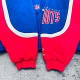 New England Patriots: 1990's Logo Athletic Wave Fullzip Proline Jacket (XL)