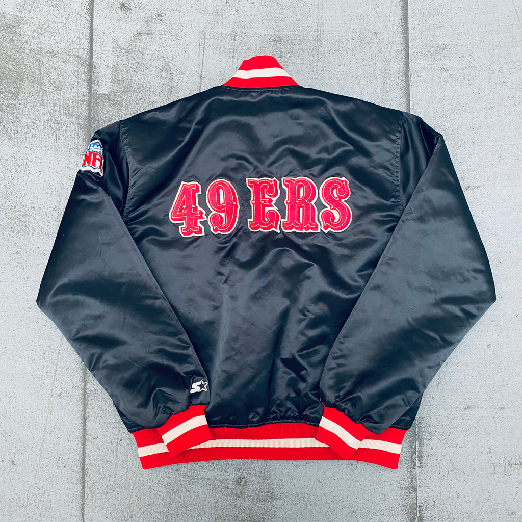 San Francisco 49ers Vintage Starter Satin Bomber Jacket -  Denmark