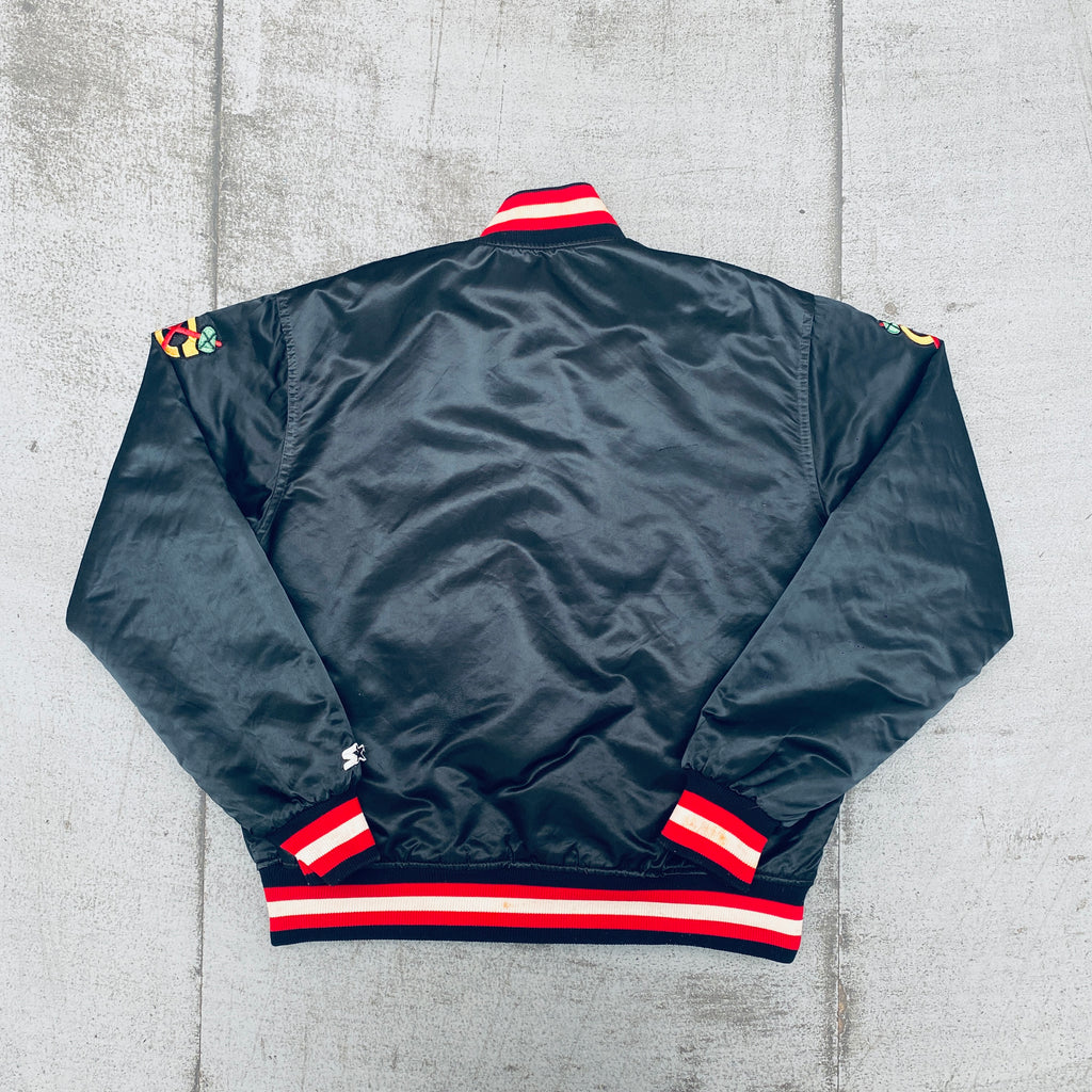80's Louisville Cardinals Black Satin Jacket