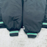 New York Jets: 1990's Blackout Fullzip Stater Parka Jacket (XL)