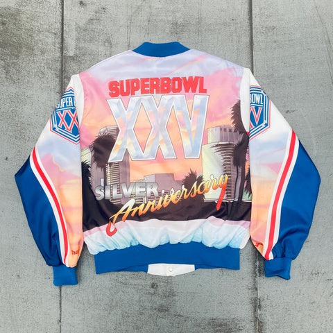 New York Giants: 1989 Chalk Line Super Bowl XXV Fanimation Bomber Jacket (XL)