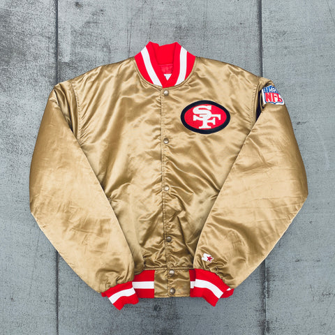 Vintage San Francisco Forty Niners Golden Bomber Jacket - UrbanJacket