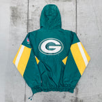 Green Bay Packers: 1990's 1/4 Zip Proline Starter Breakaway Jacket (XXL)