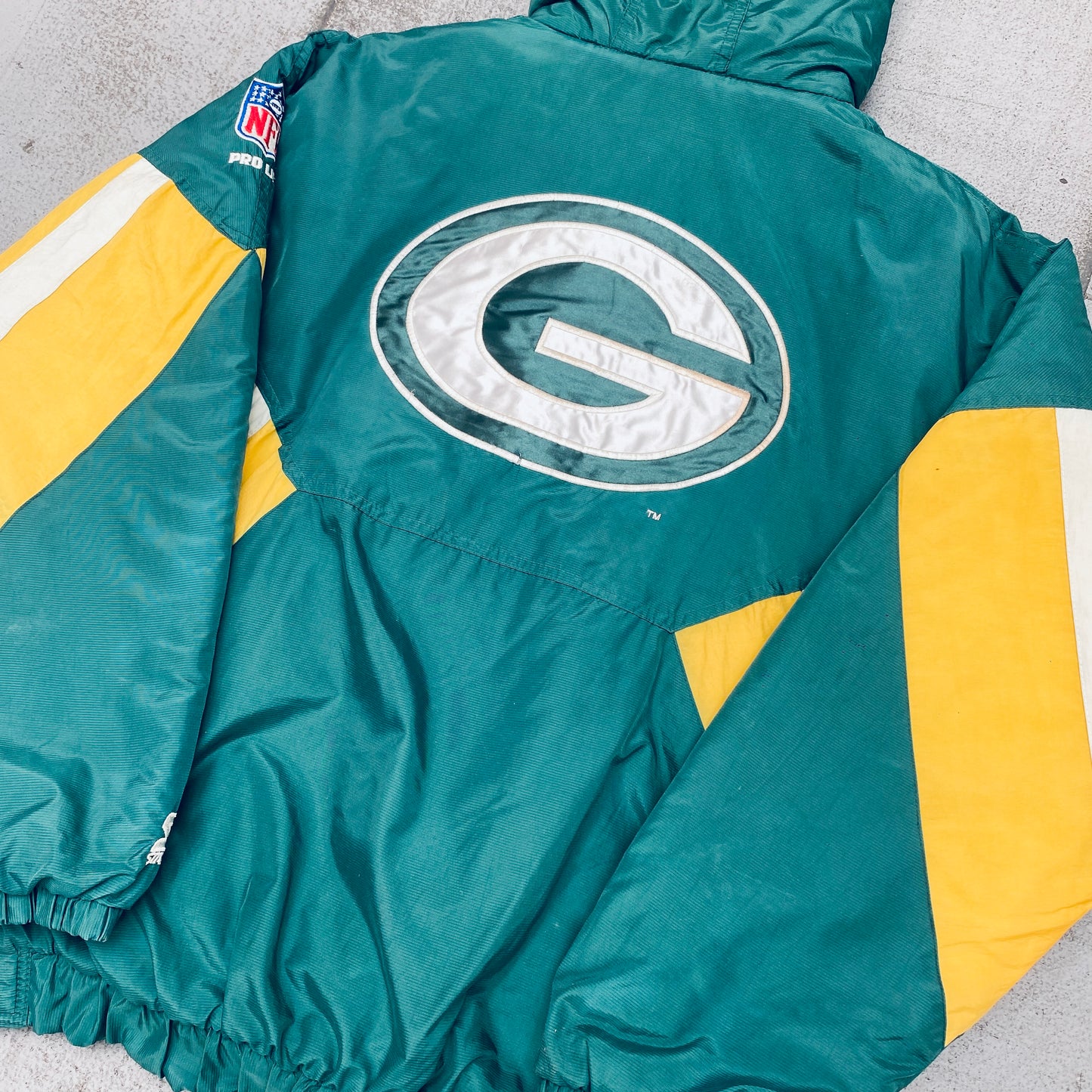 Green Bay Packers: 1990's 1/4 Zip Proline Starter Breakaway Jacket (XXL)