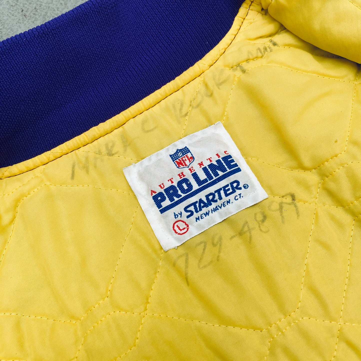 Minnesota Vikings: 1980's Satin Proline Starter Bomber Jacket (L)